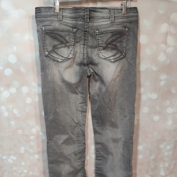 Silver Jeans Denim - Silver Pixie super skinny faded gray jeans 32 x 31